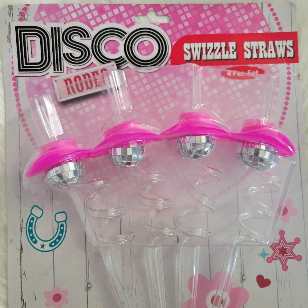Disco Rodeo Swizzle Straw Set - Picture 3 of 5
